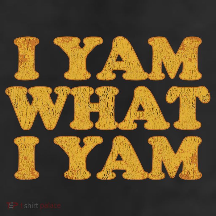 I Yam What I Yam | I'm A Bit Of A Sweetie Pie 7 Panel Mesh Trucker Snapback Hat