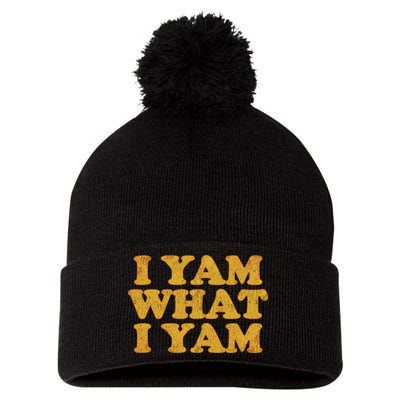 I Yam What I Yam | I'm A Bit Of A Sweetie Pie Pom Pom 12in Knit Beanie