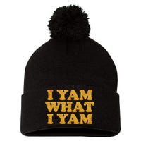 I Yam What I Yam | I'm A Bit Of A Sweetie Pie Pom Pom 12in Knit Beanie