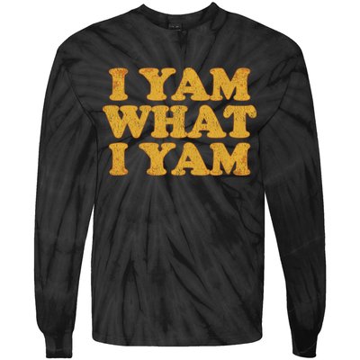 I Yam What I Yam | I'm A Bit Of A Sweetie Pie Tie-Dye Long Sleeve Shirt
