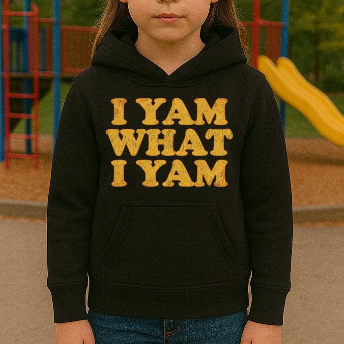 I Yam What I Yam | I'm A Bit Of A Sweetie Pie Kids Hoodie