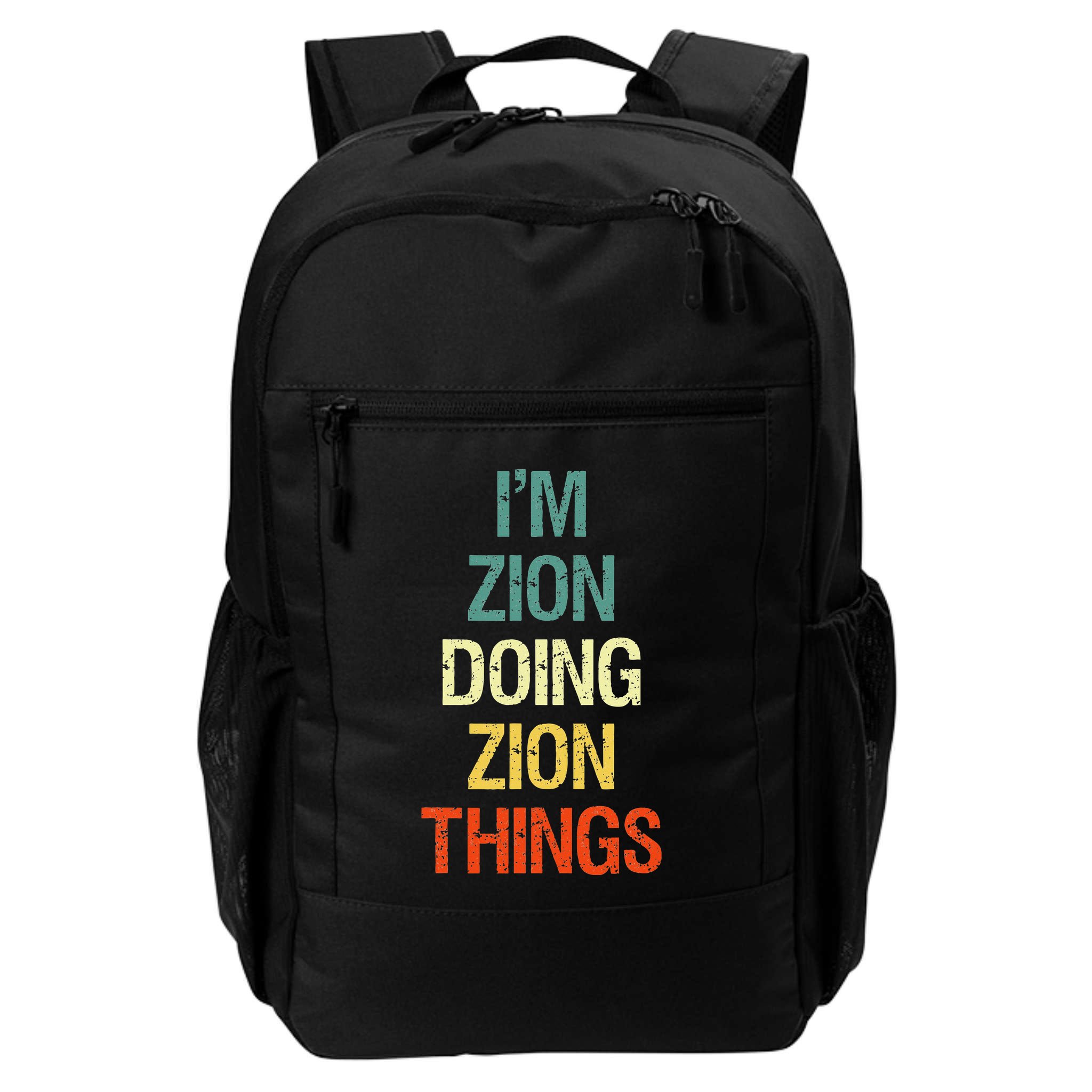 IM Zion Doing Zion Things Personalized First Name Backpack