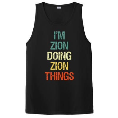 IM Zion Doing Zion Things Personalized First Name PosiCharge Competitor Tank