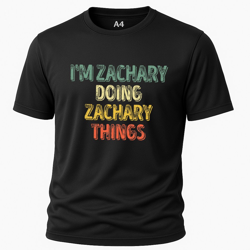 IM Zachary Doing Zachary Things Personalized Name Cooling Performance Crew T-Shirt