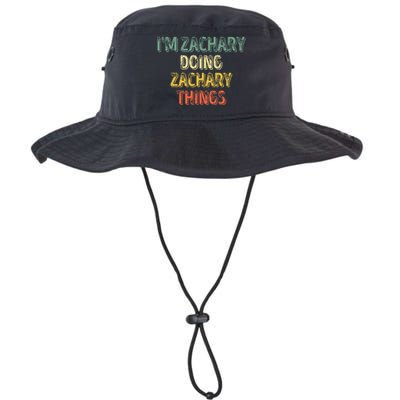 IM Zachary Doing Zachary Things Personalized Name Legacy Cool Fit Booney Bucket Hat