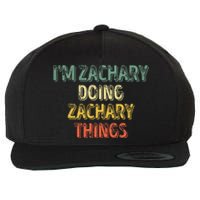 IM Zachary Doing Zachary Things Personalized Name Wool Snapback Cap