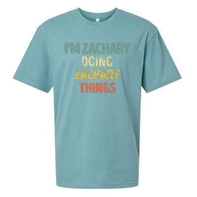 IM Zachary Doing Zachary Things Personalized Name Sueded Cloud Jersey T-Shirt