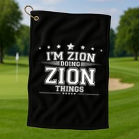 Im Zion Doing Zion Things Golf Towel