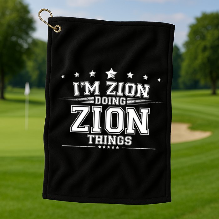 Im Zion Doing Zion Things Golf Towel