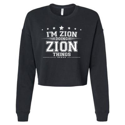 Im Zion Doing Zion Things Cropped Pullover Crew