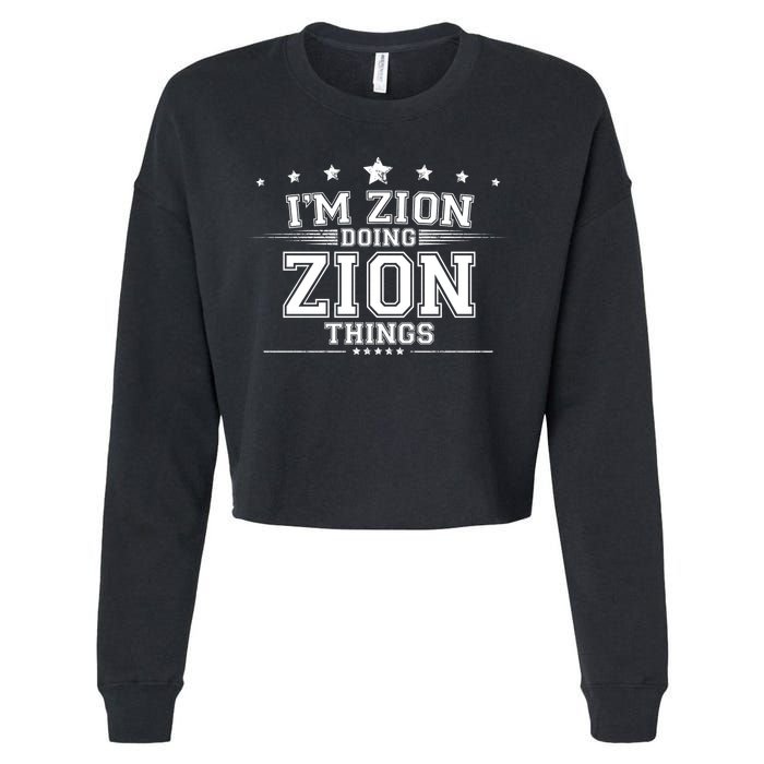 Im Zion Doing Zion Things Cropped Pullover Crew