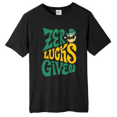 Irish Zero Lucks Given Skeleton St.Patrick`s Day Tall Fusion ChromaSoft Performance T-Shirt