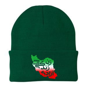 Iran Zan Zendegi Azadi Persian Woman Life Freedom Design Knit Cap Winter Beanie