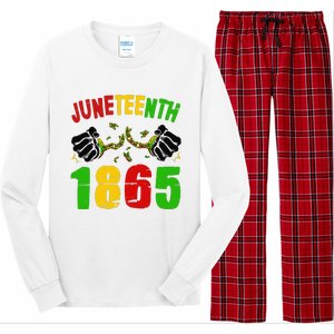 Juneteenth 19th 1865 Pride Black African American Long Sleeve Pajama Set