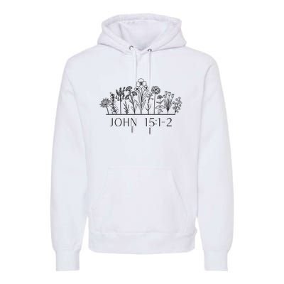 JOHN 15 12 Christian Bible Verse Premium Hoodie