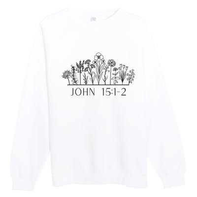 JOHN 15 12 Christian Bible Verse Premium Crewneck Sweatshirt