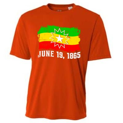 June 19 1865 Juneteenth Flag Black Freedom Black History Great Gift Cooling Performance Crew T-Shirt