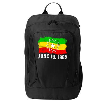 June 19 1865 Juneteenth Flag Black Freedom Black History Great Gift City Backpack