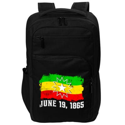 June 19 1865 Juneteenth Flag Black Freedom Black History Great Gift Impact Tech Backpack