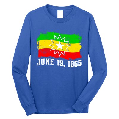 June 19 1865 Juneteenth Flag Black Freedom Black History Great Gift Long Sleeve Shirt