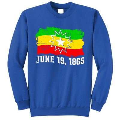 June 19 1865 Juneteenth Flag Black Freedom Black History Great Gift Sweatshirt