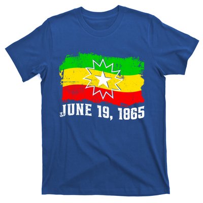 June 19 1865 Juneteenth Flag Black Freedom Black History Great Gift T-Shirt