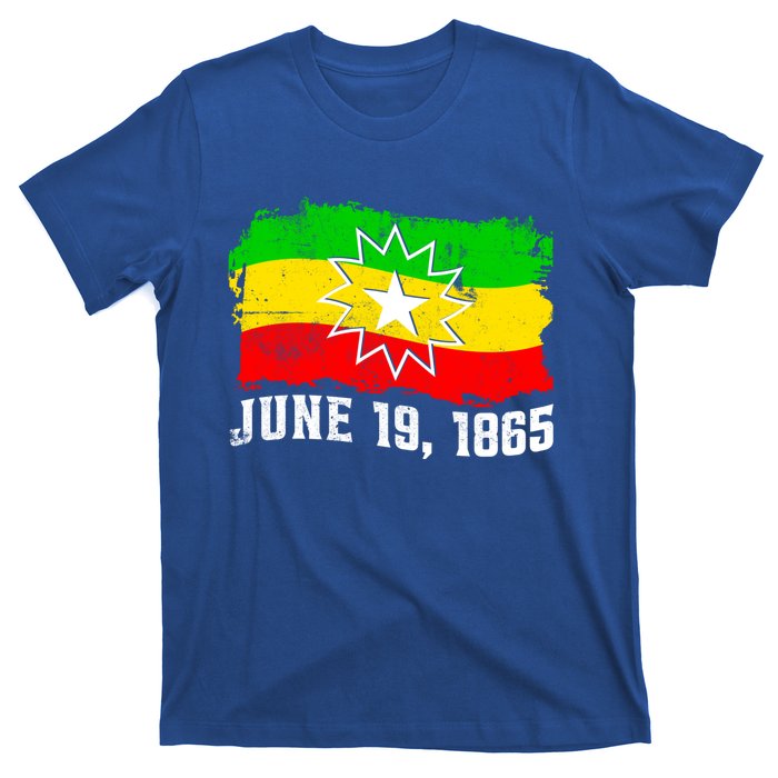 June 19 1865 Juneteenth Flag Black Freedom Black History Great Gift T-Shirt