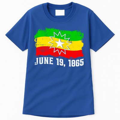 June 19 1865 Juneteenth Flag Black Freedom Black History Great Gift Tall T-Shirt