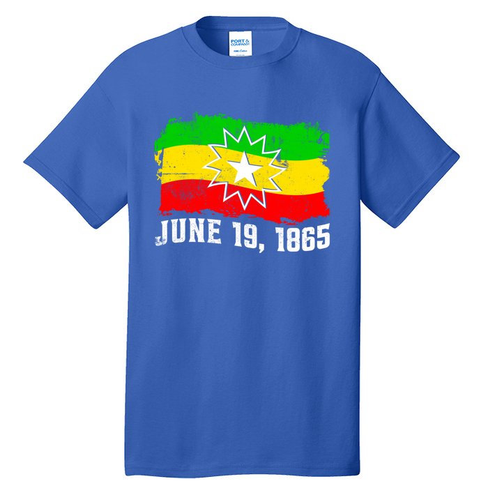 June 19 1865 Juneteenth Flag Black Freedom Black History Great Gift Tall T-Shirt