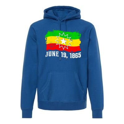 June 19 1865 Juneteenth Flag Black Freedom Black History Great Gift Premium Hoodie