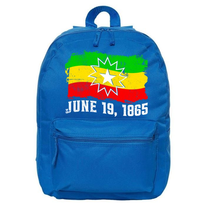 June 19 1865 Juneteenth Flag Black Freedom Black History Great Gift 16 in Basic Backpack