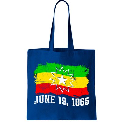 June 19 1865 Juneteenth Flag Black Freedom Black History Great Gift Tote Bag