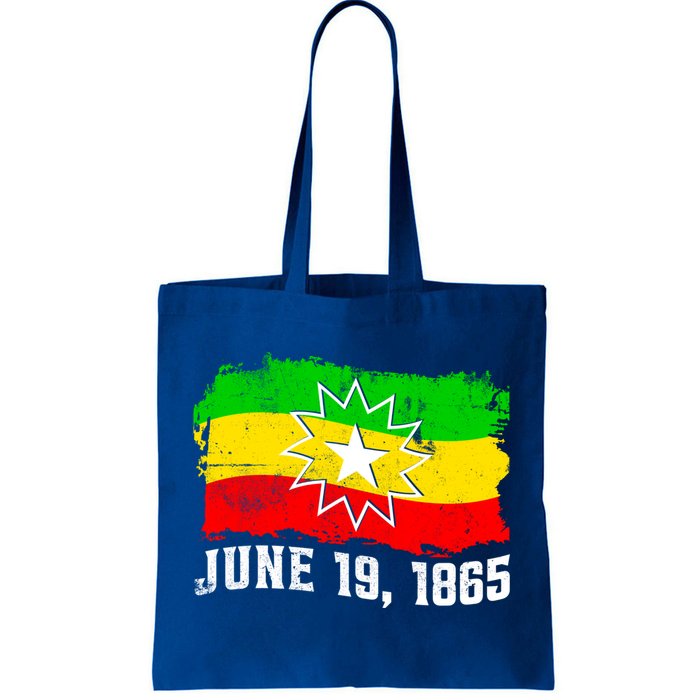 June 19 1865 Juneteenth Flag Black Freedom Black History Great Gift Tote Bag