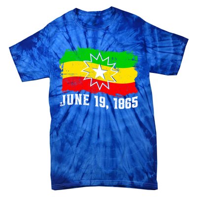 June 19 1865 Juneteenth Flag Black Freedom Black History Great Gift Tie-Dye T-Shirt