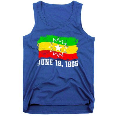 June 19 1865 Juneteenth Flag Black Freedom Black History Great Gift Tank Top