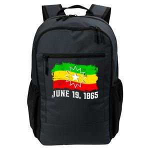 June 19 1865 Juneteenth Flag Black Freedom Black History Great Gift Daily Commute Backpack