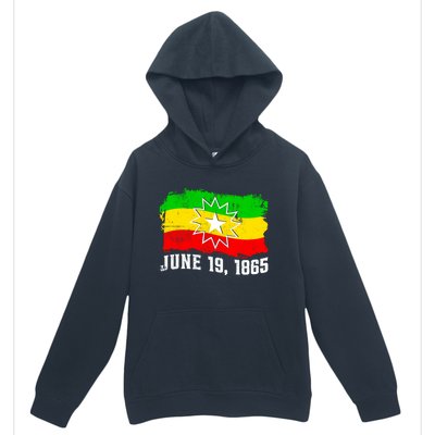 June 19 1865 Juneteenth Flag Black Freedom Black History Great Gift Urban Pullover Hoodie