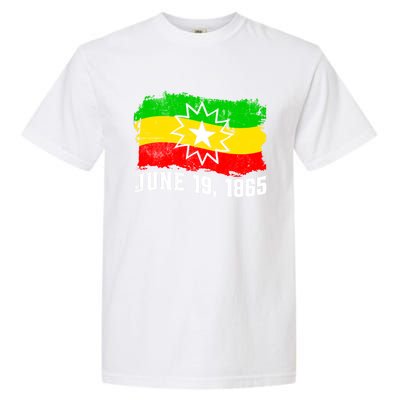 June 19 1865 Juneteenth Flag Black Freedom Black History Great Gift Garment-Dyed Heavyweight T-Shirt