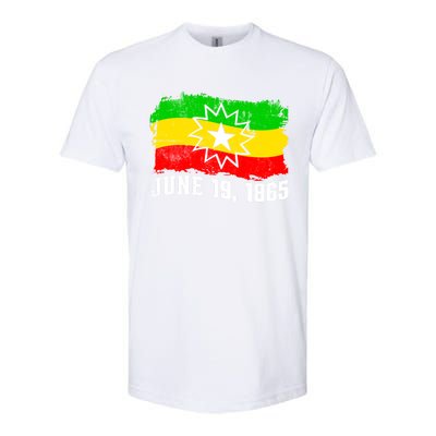 June 19 1865 Juneteenth Flag Black Freedom Black History Great Gift Softstyle CVC T-Shirt