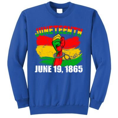 June 19th 1865 Black Independence Day Freedom Blm Juneteenth Gift Sweatshirt