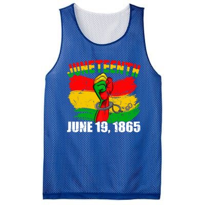 June 19th 1865 Black Independence Day Freedom Blm Juneteenth Gift Mesh Reversible Basketball Jersey Tank