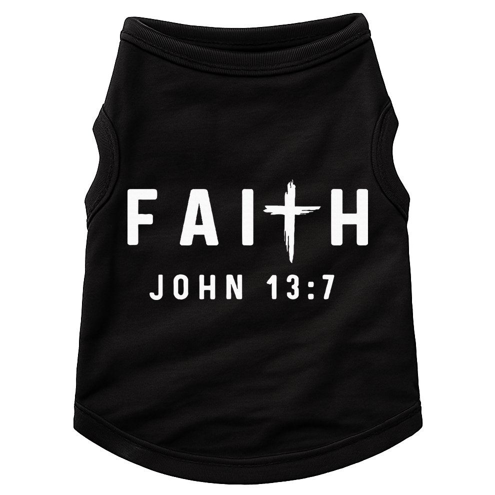 John 137 13 7 Faith God Jesus Religious Christian Doggie Tank