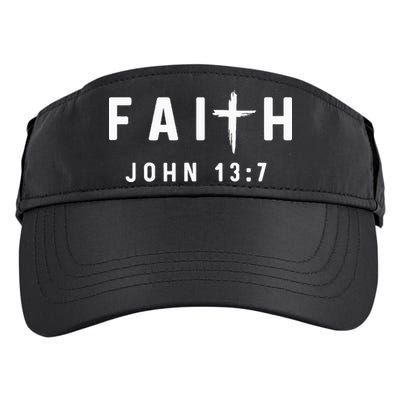 John 137 13 7 Faith God Jesus Religious Christian Adult Drive Performance Visor