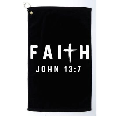 John 137 13 7 Faith God Jesus Religious Christian Golf Towel
