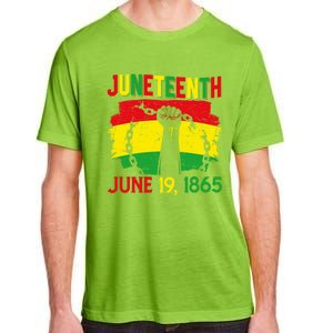 June 19th 1865 Happy Juneteenth Freedom Day Independence Gift Adult ChromaSoft Performance T-Shirt