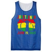 June 19th 1865 Happy Juneteenth Freedom Day Independence Gift Mesh Reversible Basketball Jersey Tank