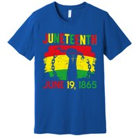 June 19th 1865 Happy Juneteenth Freedom Day Independence Gift Premium T-Shirt