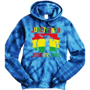 June 19th 1865 Happy Juneteenth Freedom Day Independence Gift Tie Dye Hoodie