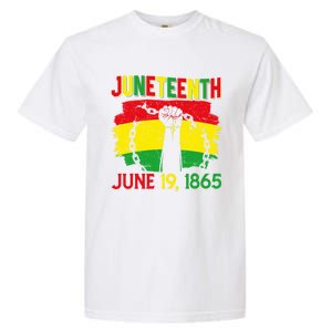 June 19th 1865 Happy Juneteenth Freedom Day Independence Gift Garment-Dyed Heavyweight T-Shirt