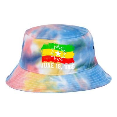 June 19 1865 Juneteenth Flag Black Freedom Black History Meaningful Gift Tie Dye Newport Bucket Hat